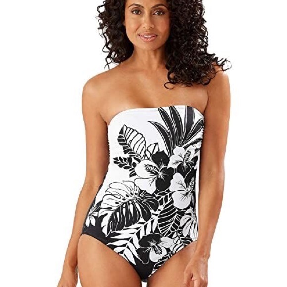 Tommy Bahama Other - Hibiscus Bandeau One Piece Swimsuit